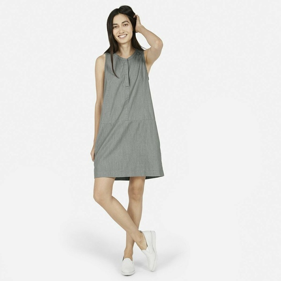 Everlane Dresses & Skirts - Everlane Gray Denim Cotton Sleeveless Dress